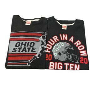 Men’s Ohio State National Champions Homage Vintage Style Tee Shirt M Bundle Of 2